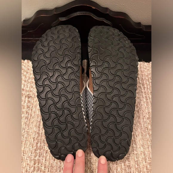 Birkenstock Tatami Houndstooth Sandals Women Sz 9 Strappy Slide On Boho Buckle - Picture 10 of 10